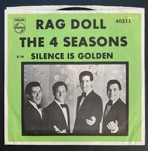Load image into Gallery viewer, 1964 Vintage Frankie Valli Four Seasons Rag Doll Silence Is Golden Vinyl Record