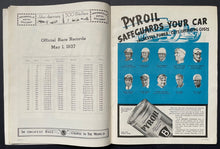 Load image into Gallery viewer, 1937 Indy 500 25th Anniversary Program + Lap Scorecard Wilbur Shaw Indianapolis