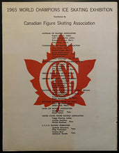 Load image into Gallery viewer, 1965 World Figure Skating Tour Maple Leaf Gardens Ticket Stub Lineup Card