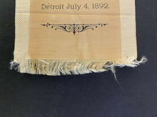 Load image into Gallery viewer, 1892 Extremely Rare Silk from International Football Canadian Team vs Michigan
