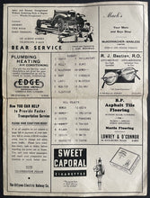 Load image into Gallery viewer, 1934 Senior Hockey Program Ottawa Auditorium Hull Volants vs Sudbury Wolves