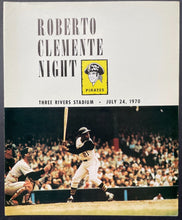 Load image into Gallery viewer, 1970 Pittsburgh Pirates Roberto Clemente Night Program MLB Baseball Vintage
