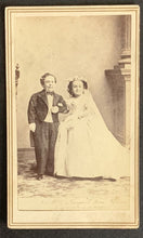 Load image into Gallery viewer, 1883 General Tom Thumb Wedding Photo With Wife Lavinia Warren Circus Performer