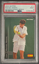 Load image into Gallery viewer, 2003 NetPro #77 Rafael Nadal International Series PSA 9 MINT Tennis Card