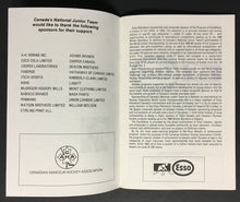 Load image into Gallery viewer, 1986 Canada World National Junior Hockey Team Official Media Guide IIHF