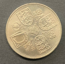 Load image into Gallery viewer, 1953 Great Britain Five Shilling Coin Queen Elizabeth Coronation KM#894 29 gram