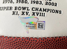 Load image into Gallery viewer, Antonio Brown + Derek Carr Autographed Oakland Raiders Football Signed Fanatics