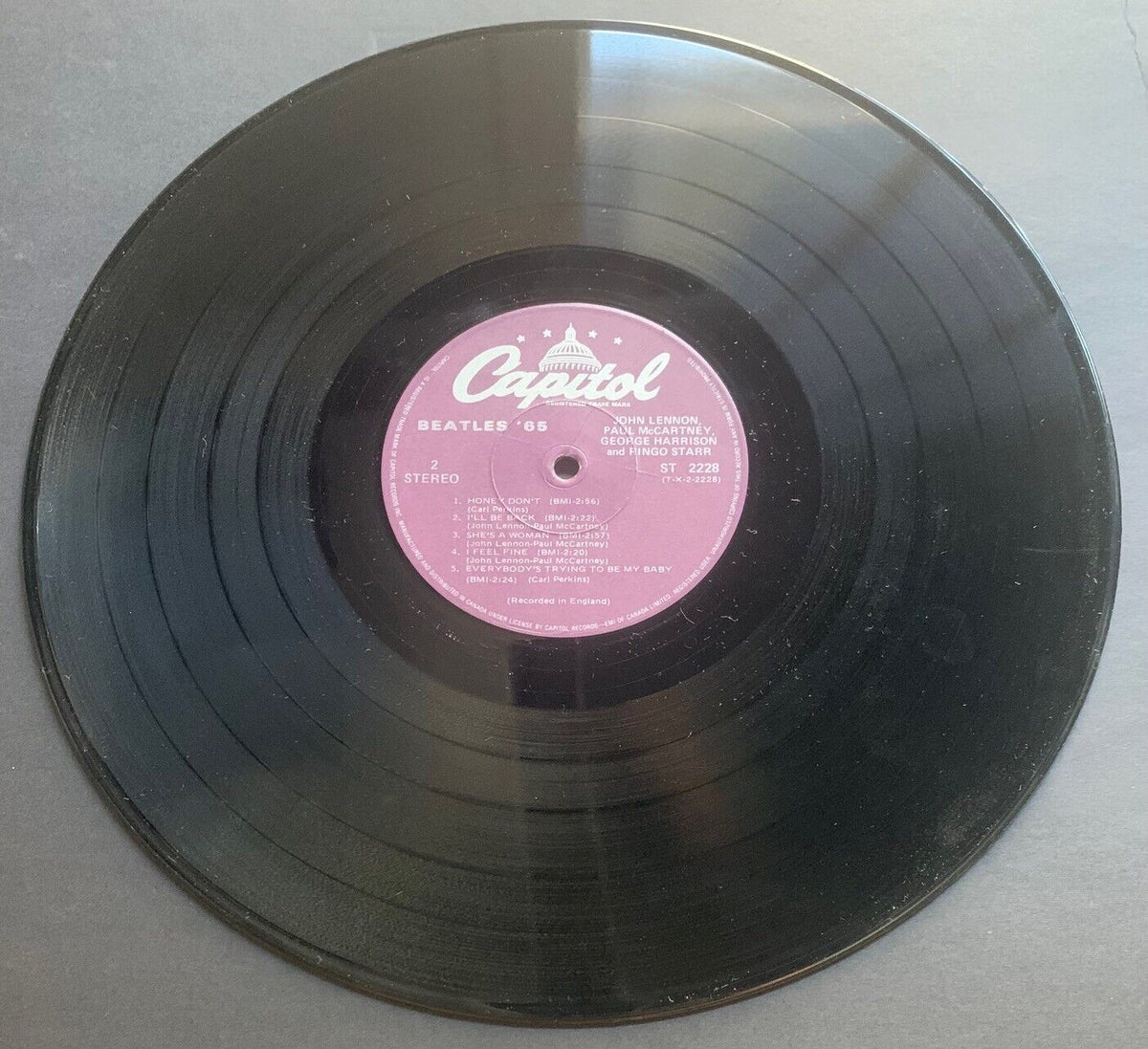 1964 The Beatles Album Long Tall Sally Capital Records Original