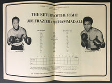 Load image into Gallery viewer, 1974 Madison Square Garden Boxing Program Muhammad Ali v Joe Frazier Vintage