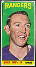Load image into Gallery viewer, 1964-65 Vintage New York Rangers Bob Nevin Topps Tallboy NHL Hockey Card
