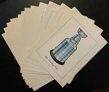 Load image into Gallery viewer, Rare 1970s Full Set 12 Sports Championship Trophy Prints Stanley Cup, Lombardi