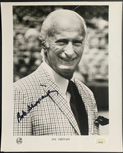 Load image into Gallery viewer, Autographed Bob Sheppard B&W Photo New York Yankees Announcer MLB Signed JSA VTG