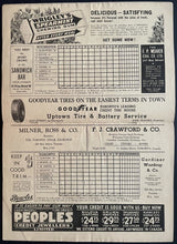 Load image into Gallery viewer, 1939 Toronto Maple Leaf Baseball Program Tony Lazzeri Autographed Cover JSA LOA