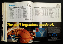 Load image into Gallery viewer, 1986 NCAA Program Basketball Championship Final Four Duke Kansas LSU Louisville