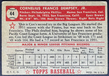 Load image into Gallery viewer, 1952 Topps Baseball Con Dempsey #44 Philadelphia Phillies Vintage MLB Card