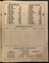 Load image into Gallery viewer, 1963 NHL Hockey Program Detroit Red Wings Toronto Maple Leafs Stanley Cup Finals