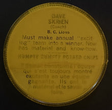 Load image into Gallery viewer, 1963 Nalley's Potato Chips CFL Football Token Plastic Coin #141 Dave Skrien