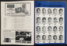 Load image into Gallery viewer, 1979 First Game Joe Louis Arena Hockey Program Detroit Red Wings St.Louis Blues
