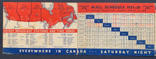 Load image into Gallery viewer, 1937-38 Imperial Oil NHL Pocket Schedule Vintage Hockey Sports Calendar