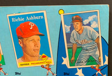 Load image into Gallery viewer, 1988 Richie Ashburn HOFer Autographed Campbell's Soup Topps Baseball Uncut Sheet