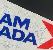 Load image into Gallery viewer, 1985 Signed IIHF World Championships Canada Pennant Autographed Mario Lemieux