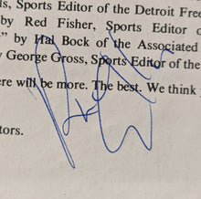 Load image into Gallery viewer, 1973 Toronto Maple Leafs Opening Night Multi Autographed Magazine Page x6 JSA