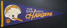 Load image into Gallery viewer, 1960's San Diego Chargers American Football League Full Size Pennant AFC