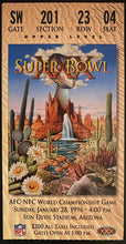 Load image into Gallery viewer, 1996 NFL Football Super Bowl XXX Ticket Dallas Cowboys Beat Pittsburgh Steelers