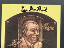 Load image into Gallery viewer, 2002 Lee MacPhail Autographed MLB Baseball Signed HOF Plaque Postcard JSA