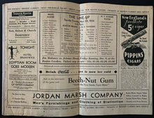 Load image into Gallery viewer, 1932 NHL Hockey Boston Garden Program Bruins vs New York Rangers Barry Hat Trick