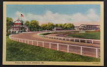 Load image into Gallery viewer, 3 Vintage Postcard Triple Crown Horse Racing Tracks including Churchill Downs