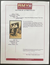 Load image into Gallery viewer, 1926 Ivan Poddubny Type 1 Photograph Famous Wrestler+Strongman Ilya Tolstoy LOA