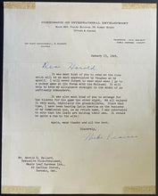 Load image into Gallery viewer, 1969 Signed Letter Lester B Pearson Autographed Canadian PM Politics JSA LOA