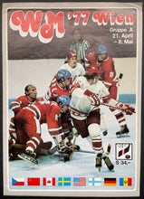 Load image into Gallery viewer, 1977 World Ice Hockey Championship Program Vienna Austria NHL IIHF Vintage