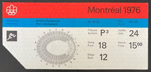 Load image into Gallery viewer, 1976 Montreal Olympic Stadium Summer Olympics Vintage Athletics Ticket Vtg