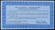 Load image into Gallery viewer, Dusty Rhodes Autographed First Day Cover Signed 1946 World Series Baseball COA