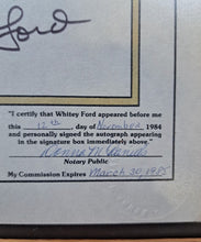 Load image into Gallery viewer, 1984 Whitey Ford Autographed Framed Photo Signed New York Yankees MLB COA