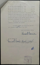 Load image into Gallery viewer, 1974 Ed Johnston Toronto Maple Leafs Contract Signed Autographed Vtg NHL Hockey