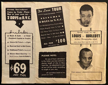 Load image into Gallery viewer, 1948 Heavyweight Boxing Championship Brochure Joe Louis v Jersey Joe Walcott Vtg