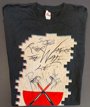 Load image into Gallery viewer, Roger Waters + Snowy White Autographed Pink Floyd The Wall Concert T-Shirt JSA