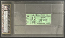 Load image into Gallery viewer, 1979 Last NHL Game At Detroit Olympia Ticket Red Wings vs Quebec Nordiques iCert
