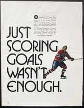 Load image into Gallery viewer, 1973 Toronto Maple Leafs Opening Night Multi Autographed Magazine Page x6 JSA