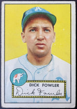 Load image into Gallery viewer, 1952 Topps Baseball Dick Fowler #210 Philadelphia Athletics MLB Card Vintage