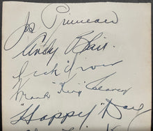 Load image into Gallery viewer, 1932/1933 Toronto Maple Leafs Team Signed Autographed Sheets NHL Hockey LOA VTG