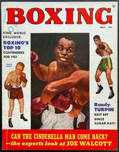 Load image into Gallery viewer, 1953 Boxing Ring World Magazine May Issue Top 10 Contenders Randy Turpin