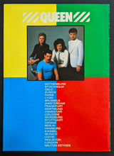 Load image into Gallery viewer, 1982 Queen European Tour Concert Program Freddie Mercury Vintage Music