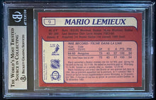 Load image into Gallery viewer, 1985 -1986 O-Pee-Chee #9 Mario Lemieux Rookie Card RC NHL Penguins Beckett 8.5