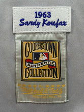 Load image into Gallery viewer, 1963 Sandy Koufax Mitchell & Ness LA Dodgers Replica Road MLB Baseball Jersey