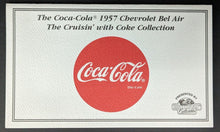 Load image into Gallery viewer, 1957 Coca Cola Chevrolet Bel Air Die Cast Metal Car Matchbox Collectibles 1:43