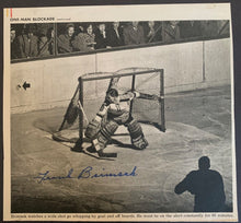 Load image into Gallery viewer, Frank "Mr. Zero" Brimsek Autographed Signed Newspaper Clipping NHL Hockey VTG